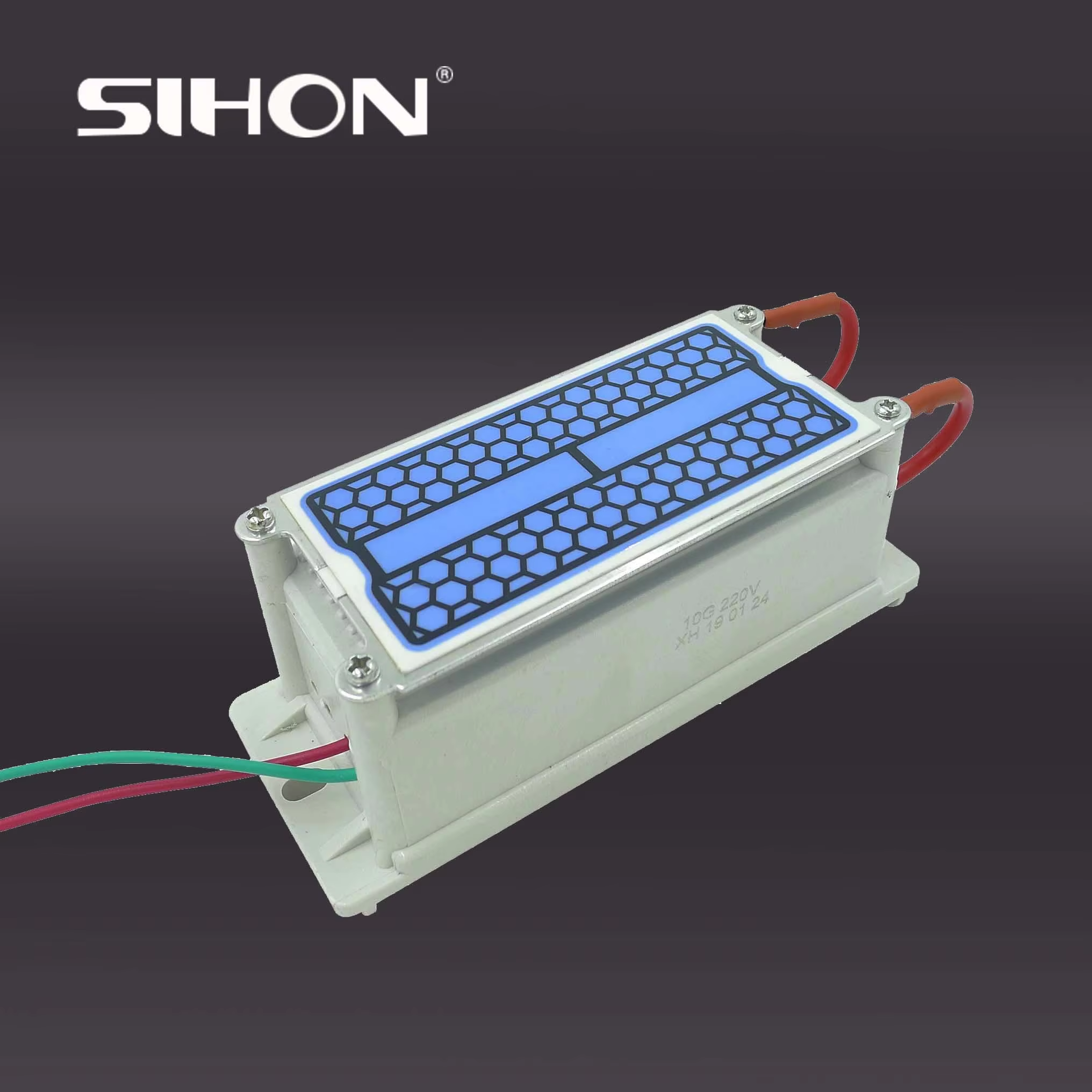 10g/h帶變壓器的雙面防潮陶瓷臭氧板